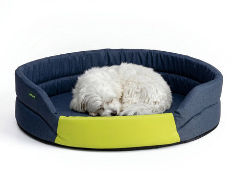 Peluvio Arita – Hundebett wasserabweisend – Hundebett schmutzabweisend – Größe S – rutschfeste Unterseite – leicht, reisefreundlich – niedriger Einstieg ohne Kanten – langlebiger Schaumstoff – geruchsarm, leicht zu reinigen – Komfort für jeden Hund