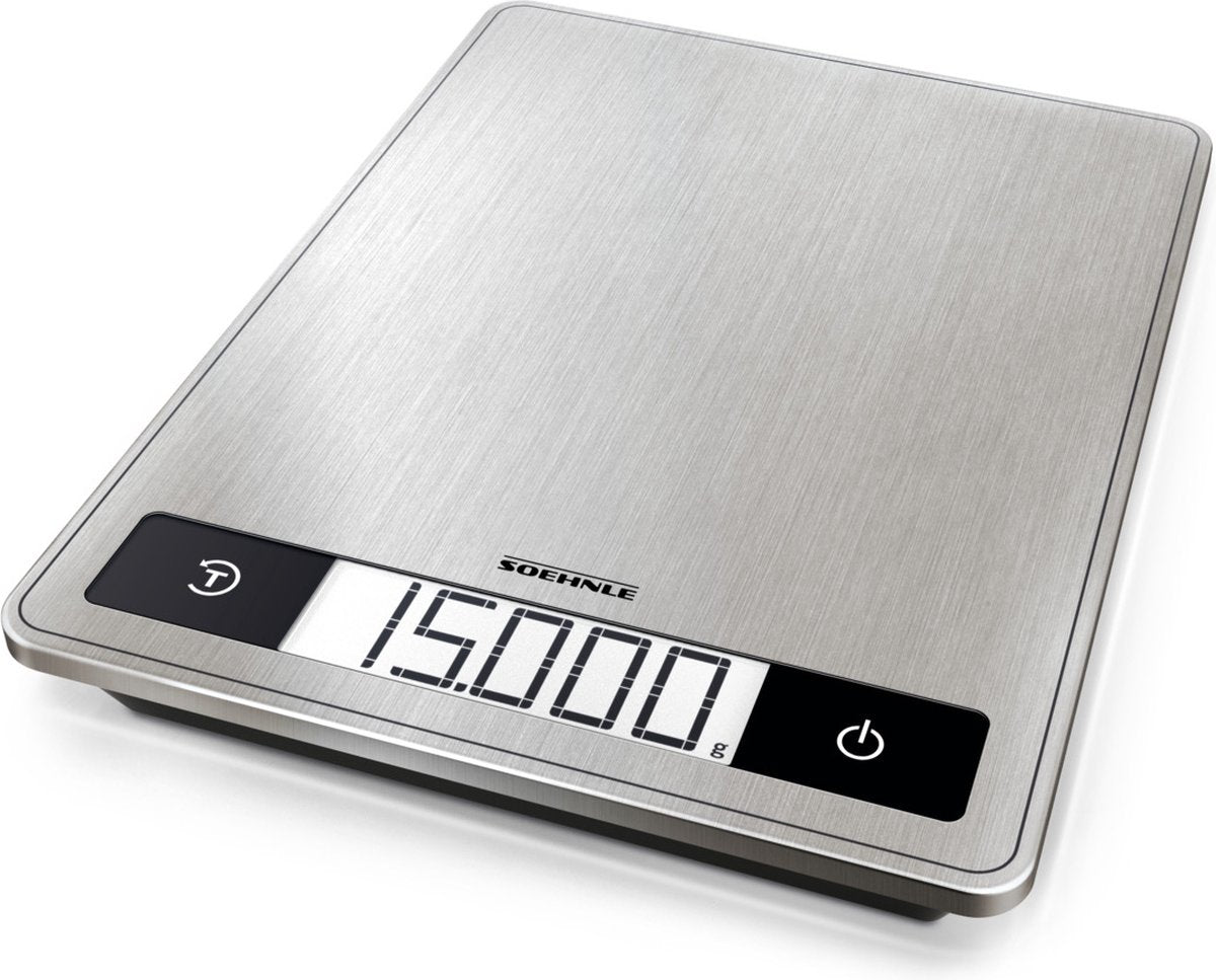 Soehnle 61509 Page Profi 200 Küchenwaage aus Edelstahl