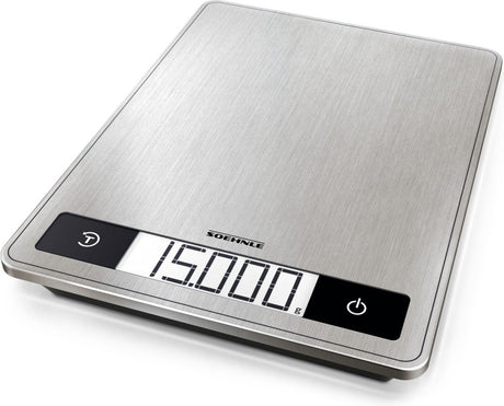 Soehnle 61509 Page Profi 200 Küchenwaage aus Edelstahl