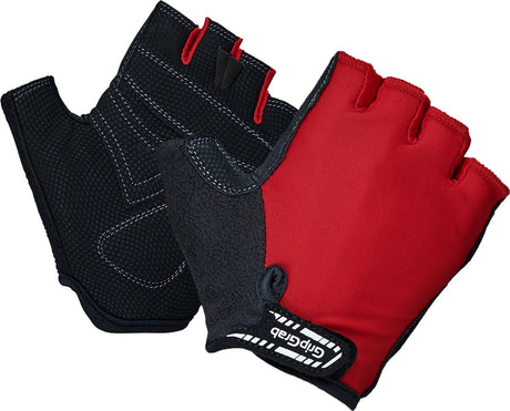 Gripgrab - Kids' X-Trainer Junior Short Finger Sommer Kinder Fahrradhandschuhe - Rot - Unisex - Größe M