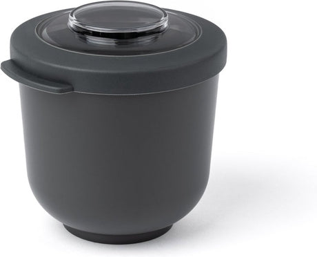Amuse tylla charcoal - 500ml - lunchbox – lunchtrommel - bowl met deksel - perfect afsluitbare vershouddoos - snackbox voor onderweg - bpa-vrij - zwart