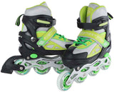 Street Rider Inlineskates grün schwarz verstellbar, Größe 33-36