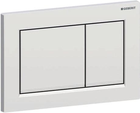 Geberit Omega20 Bedienplatte - 2-Tasten-Unterputz - Rechtecktasten - Matchr. leicht zu reinigen