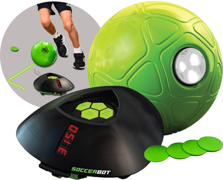 Gear2play Soccer Bot – Geschicklichkeitsspiel für Hallenfußballtrainer – Besiege den interaktiven Bot