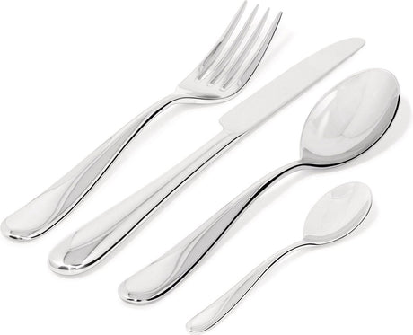 Alessi Nuovo Milano Besteckset – Monoblock – Edelstahl – 24-teilig – 6 Personen