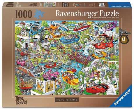 Ravensburger Ray's Comic-Serie: Time Travel 4 – Future Time – Cartoon-Puzzle – 1000 Teile
