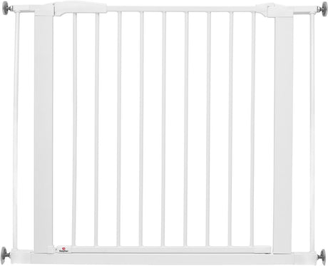 Babydan Perfect Close Treppenschutzgitter ohne Bohren – 77,3 – 97,1 cm – Klemmmontage – Weiß