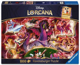 Ravensburger Disney Lorcana Puzzle Glimmers of the Realm: Ruby (1000 Teile).
