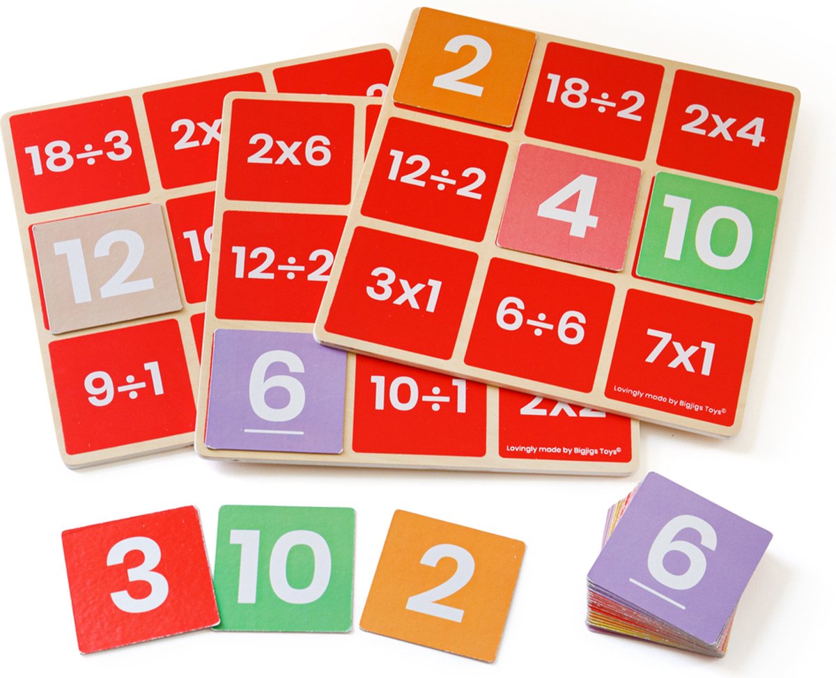 Bigjigs Multiplikations- und Divisions-Mathe-Bingo-Spiel
