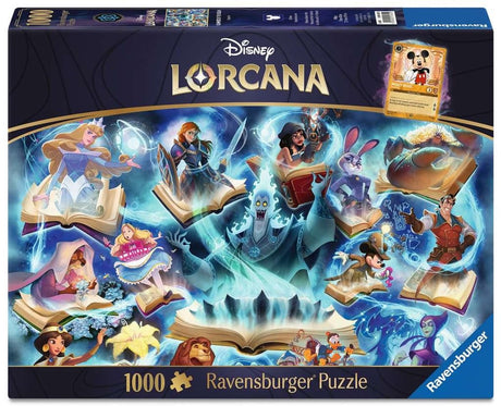 Ravensburger Disney Lorcana Puzzle Glimmers of the Realm: Sapphire (1000 Teile).