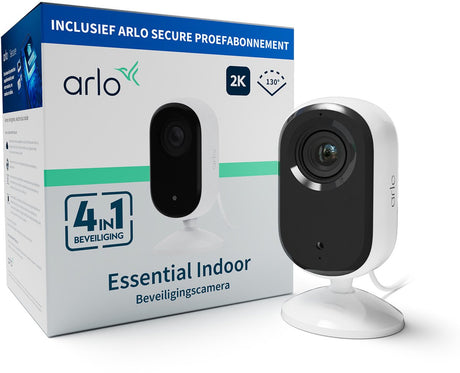 Arlo Essential2 2K Sicherheitskamera für den Innenbereich - 1 IP-Kamera