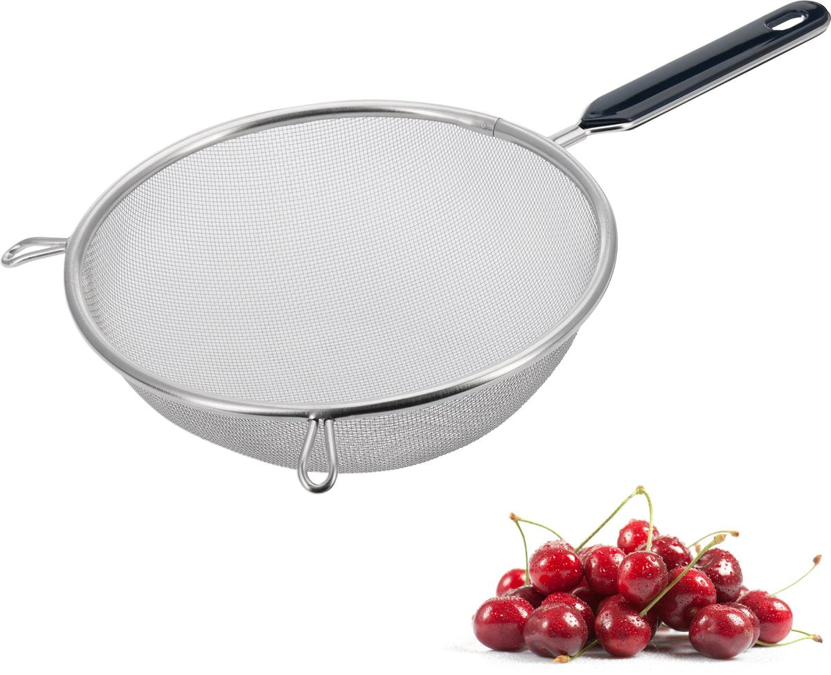 Westmark Haushaltssieb, traditionell, ø 20 cm, Edelstahl Kunststoff, Silber Schwarz, 12852270
