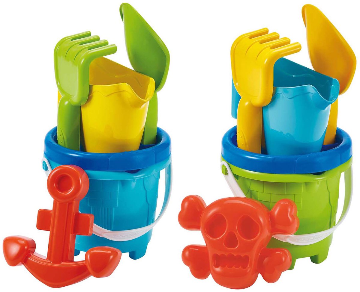 Ecoiffier Piraten-Eimer-Set mit Zubehör, 6-teilig.