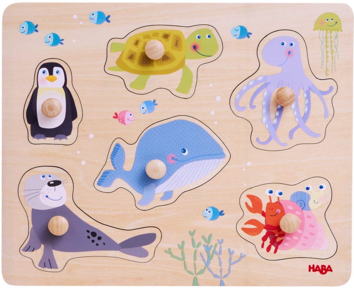 Haba Einlegepuzzle Meerestiere.