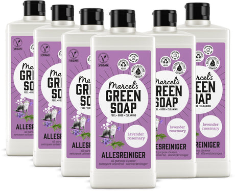 Marcel's green soap allesreiniger - lavendel rozemarijn - 6 x 750ml