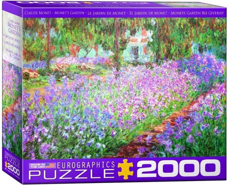 Eurographics - de tuin van monet in giverny [le jardin de l’artiste à giverny] - claude monet - 2000 stukjes 97×68cm (b×h) - fine art legpuzzel