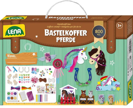 Lena Bastelkoffer Pferde – kreatives Spielzeug-Bastelset 400-teilig.