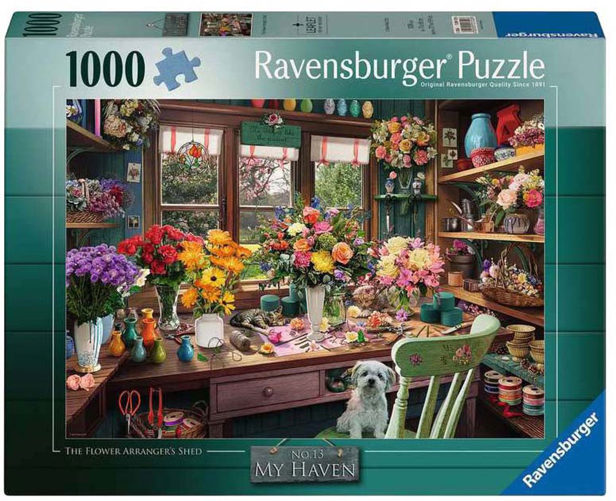 Ravensburger – my haven no.13: flower arranger – legpuzzel – 1000 stukjes