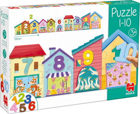 Goula Jumbo - - Zählpuzzle 1-10 - Kinderpuzzle