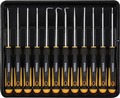 Vorel Präzisions-Schraubendreher-Set mit 12 Haken – 12-teilig
