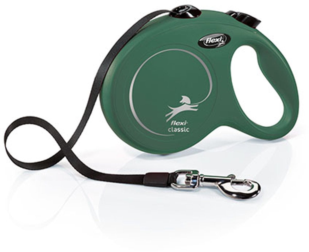 Flexi Retractable Line Classic Tape Olivgrün