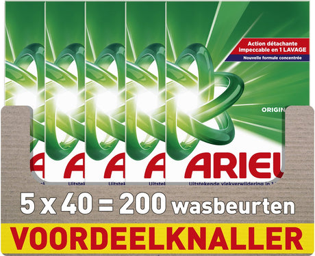 Ariel schnelllösliches Waschpulver Original – 5 x 40 Wäschen