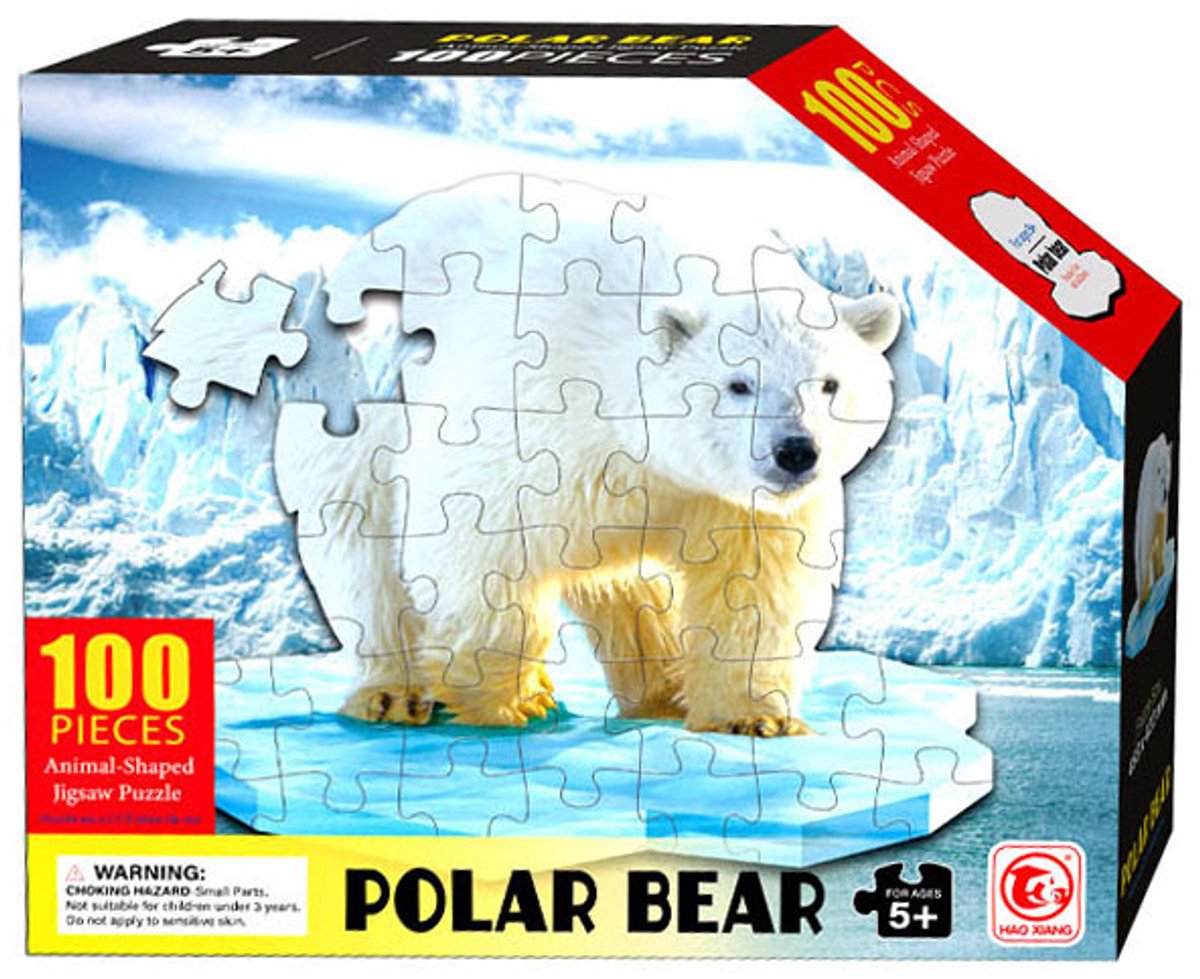 Formenpuzzle Eisbär, 100tlg.