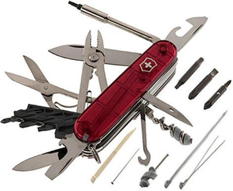 Victorinox Swiss Army Cyber Tool 34 Funktionen transparent rot