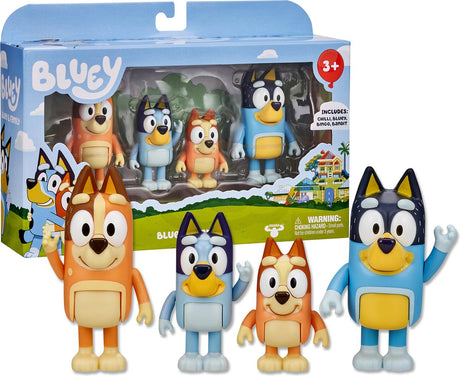 Moose Toys blaue Familienspielfiguren, 4-tlg.