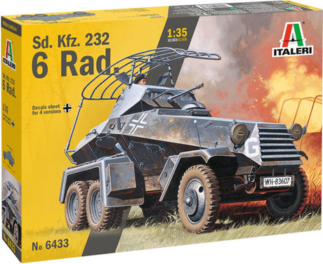 Italeri Modellbausatz Militärfahrzeuge – 6433 sd. kfz. 232 6 rad. Kunststoff - 1:35 - Modellbau