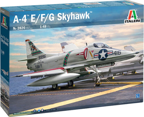 Italeri Modellbausatz Flugzeug – 2826 Douglas A-4E F G Skyhawk Kunststoff – 1:48 – Modellbau