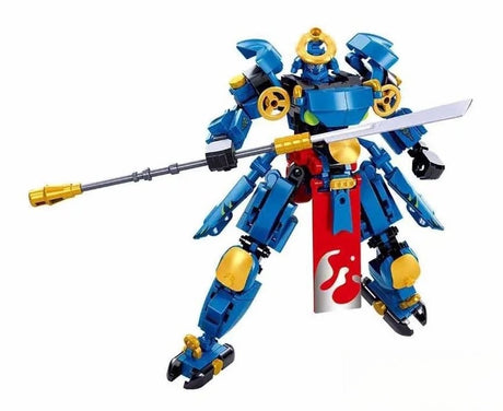 Sluban Exosuit Blue Samurai Bauspielzeug Actionfigur – Konstruktionsspielzeug – Bauset mit 230 Bausteinen – M38-B1312 – ab 6 Jahren