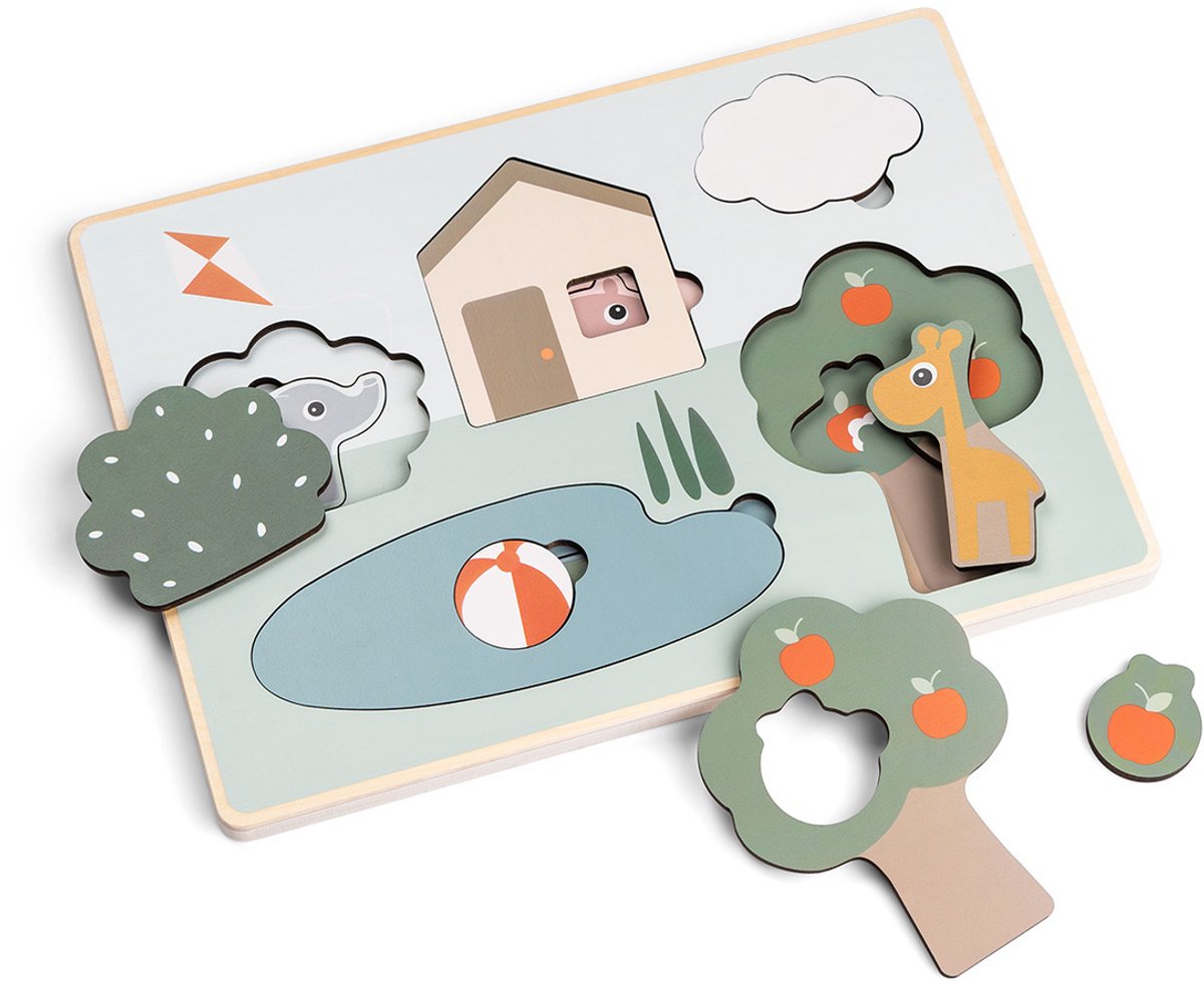 Done by Deer Holz-Schichtenpuzzle, 10 Teile.