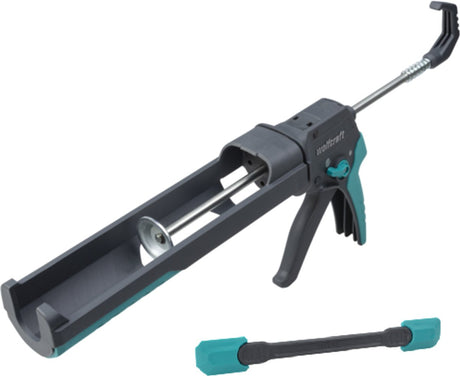 Wolfcraft – Kartuschenpistole mit Kartuschenspatel – Dichtmittel mit Kartuscheneisen – 8682060