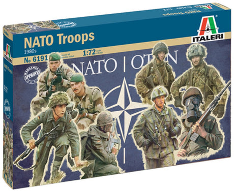 Italeri Modellbausatz Diorama – 6191 Nato-Truppen 1980er Jahre aus Kunststoff – 1:72 – Modellbau