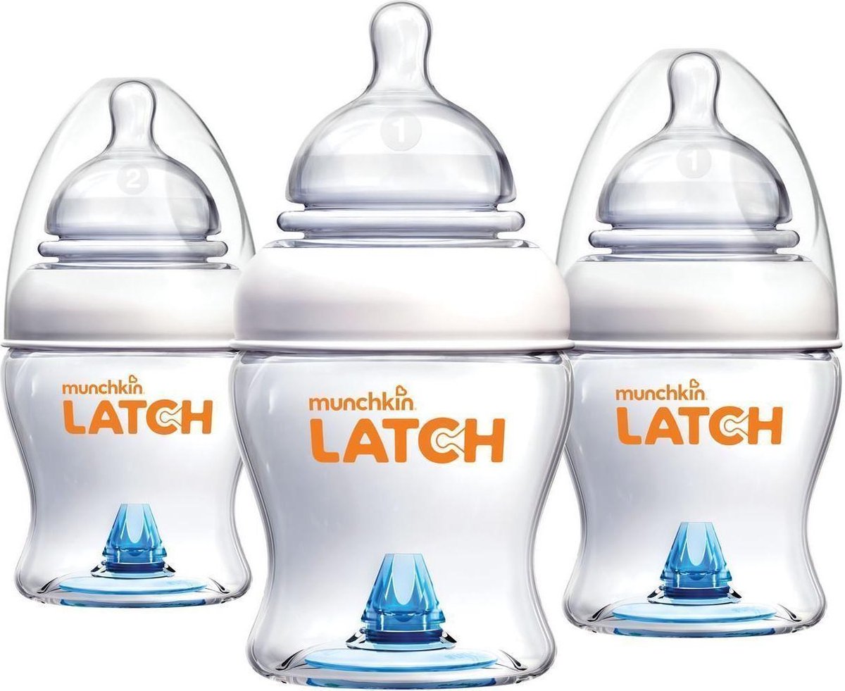 Munchkin Babyflasche – 3er-Pack Laschenflasche – Babyflasche 120 ml – Anti-Kolik-Babyflasche