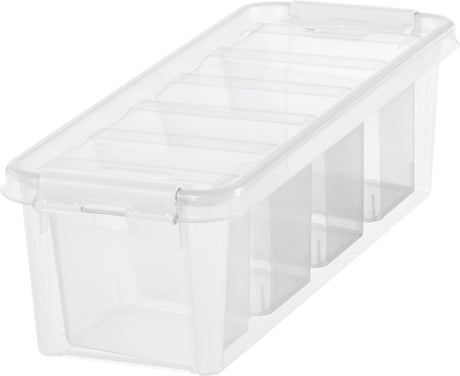 Smartstore - classic 04 opbergbox 3,5 liter met vakverdeler - polypropyleen - transparant