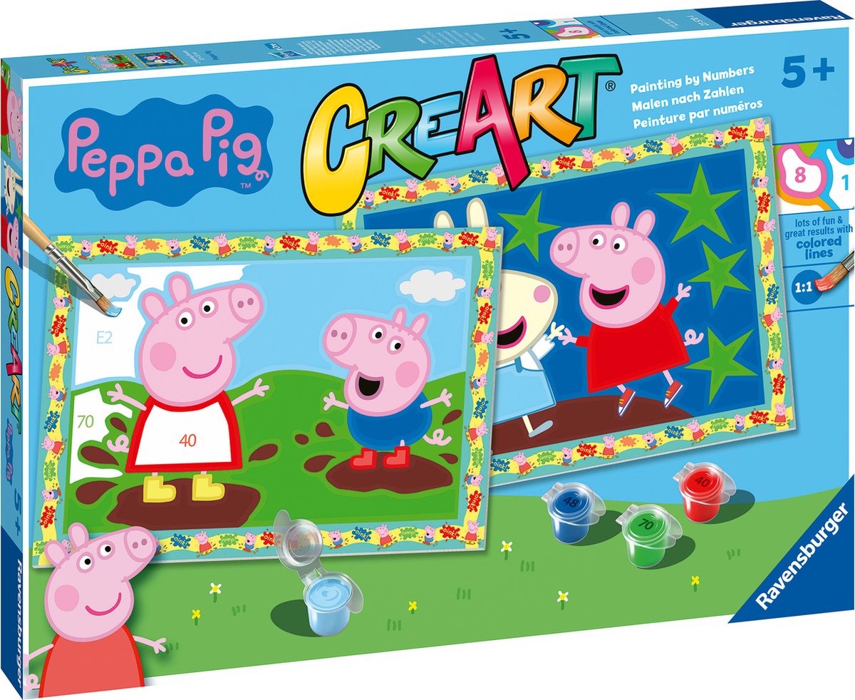 Ravensburger Creart Peppa Pig – Malen nach Zahlen für Kinder