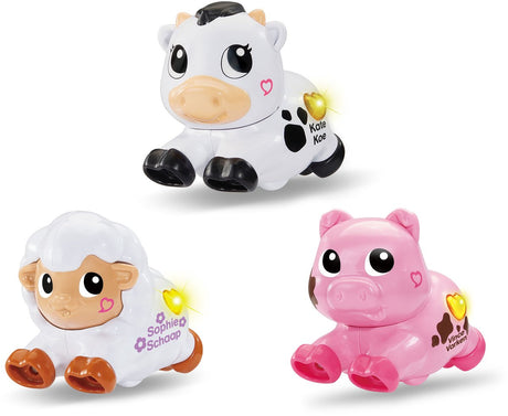 Vtech-Rolle, liebevolle Tiere, Trio-Verpackung, Sophie, Vince Kate