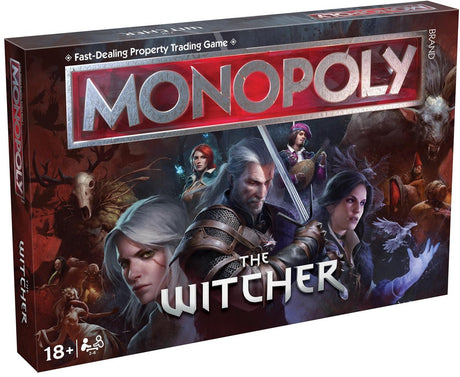 Monopoly-Gewinnzüge – Brettspiel – The Witcher – Englisch