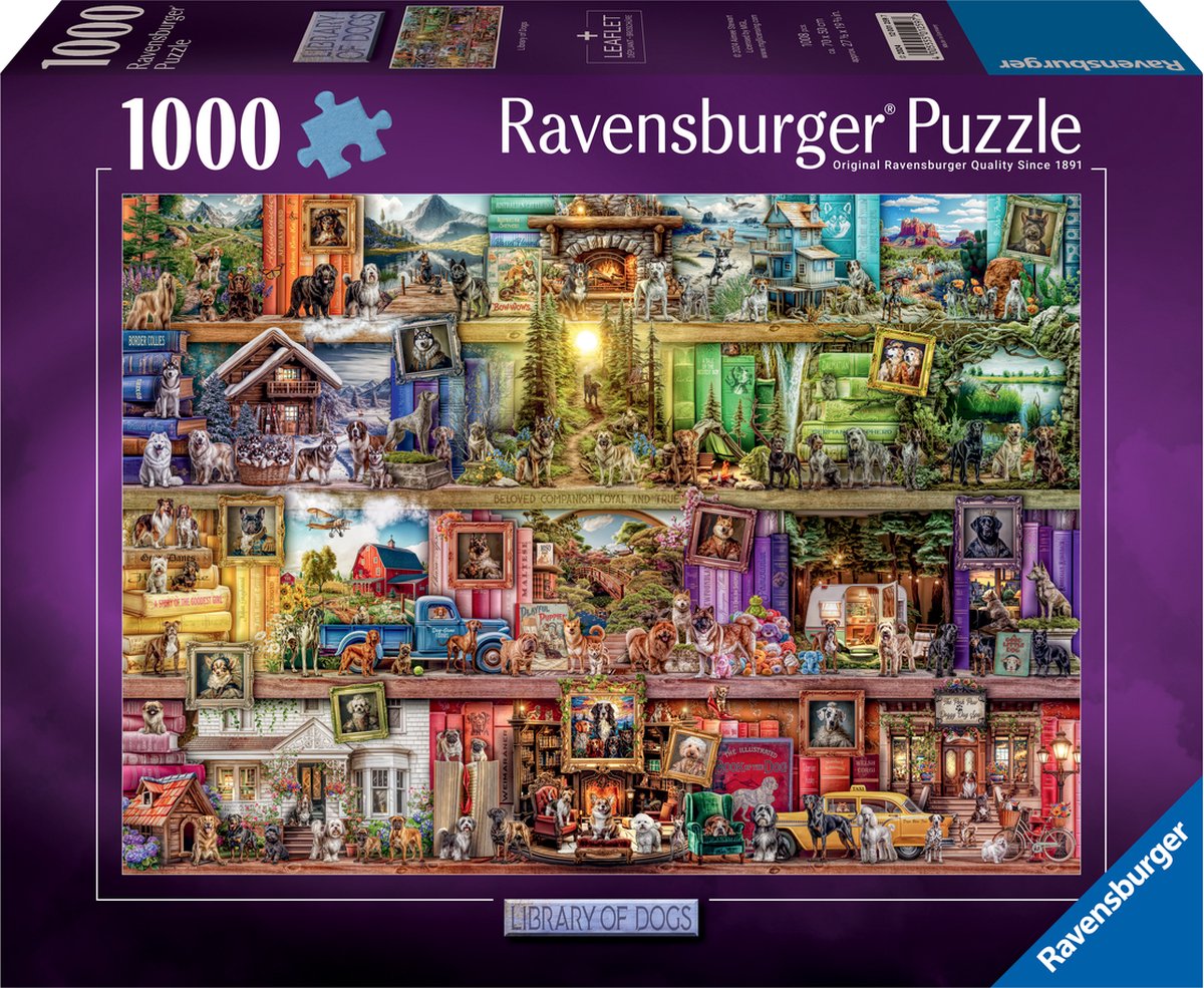 Ravensburger – Die Bibliothek der Hunde – Puzzle – 1000 Teile
