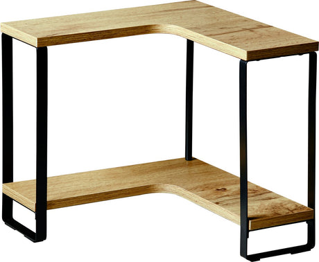 Kesper keuken aanrecht hoek etagere - 2 niveaus - hout metaal - organizer - 30 x 30 x 28 cm - verhoger