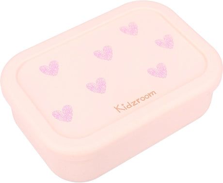 Kidzroom Magic Meadows Lunchbox – 1,2 l – 6 x 17 x 12 cm – Rosa – Herzen