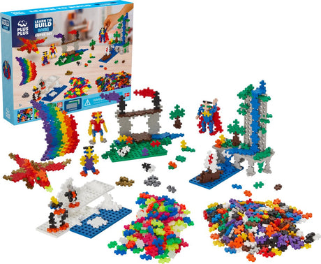 Plus-Plus Bauen lernen 1200-teiliger Baukasten – 3811 – Konstruktionsspielzeug – Konstruktionsspielzeug – Set mit Bausteinen – ab 5 Jahren