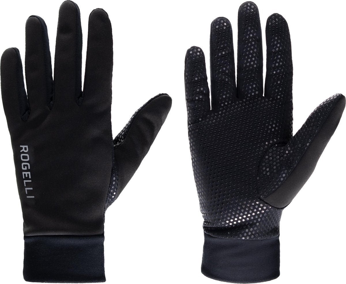 Rogelli laval fietshandschoenen dames - winddichte wielrenhandschoenen - ademend - zwart - maat m