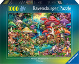 Ravensburger Puzzle Fröhliches Pilzdorf, 1000 Teile.