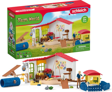 Schleich Bauernhofwelt - Tierhotel - Bauernhofspielzeug, Hotel - 42607