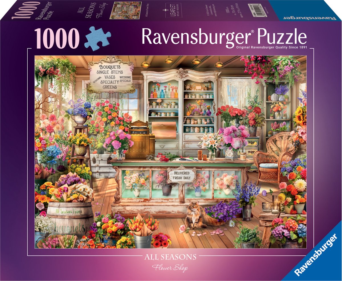 Ravensburger Puzzle All Seasons Flowershop 1000 Teile