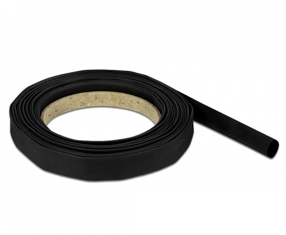 Delock Schrumpfschlauch 5m - 10mm auf 5mm - 1 Stück schwarz