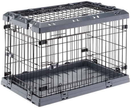 Ferplast Superior Hundebox grau – Bank – 77 x 51 x 55 cm
